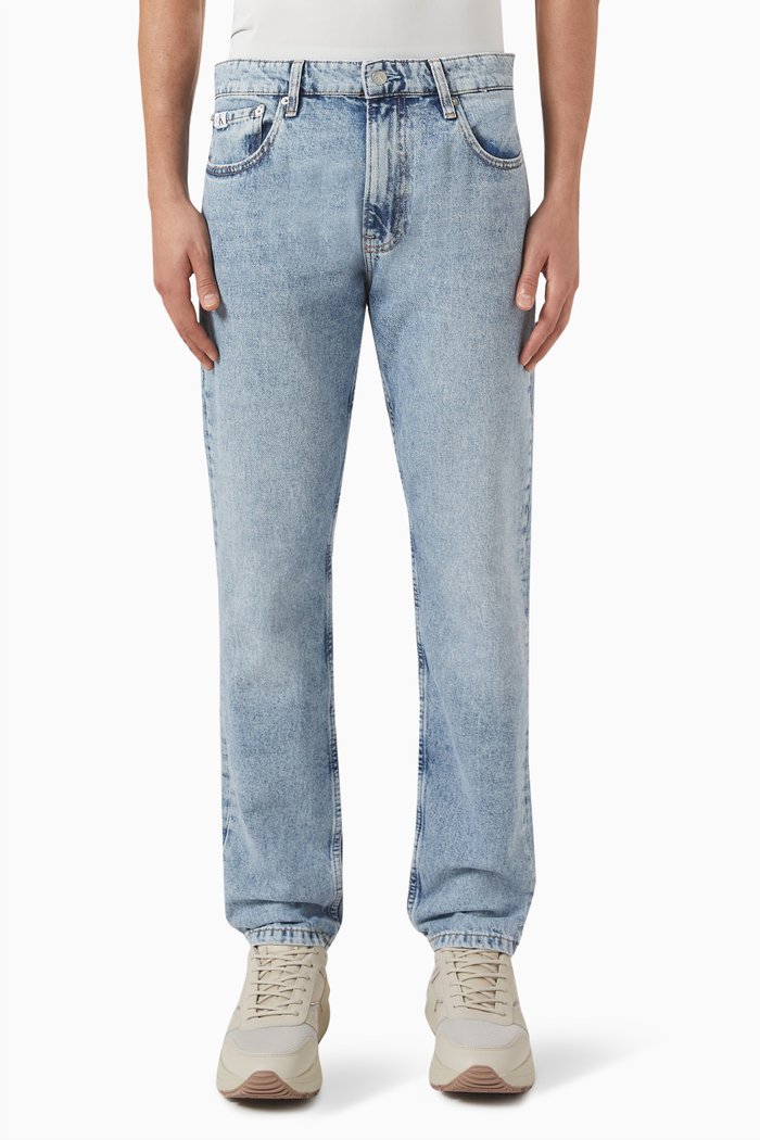

Authentic Straight Fit Jeans in Denim, Blue