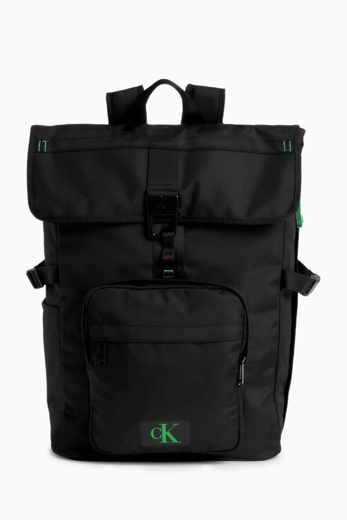 

Rolltop Backpack in Recycled Polyester, Black