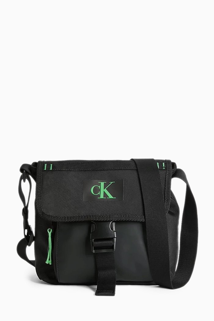 

Recycled Crossbody Bag in Recycled Polyester, Black