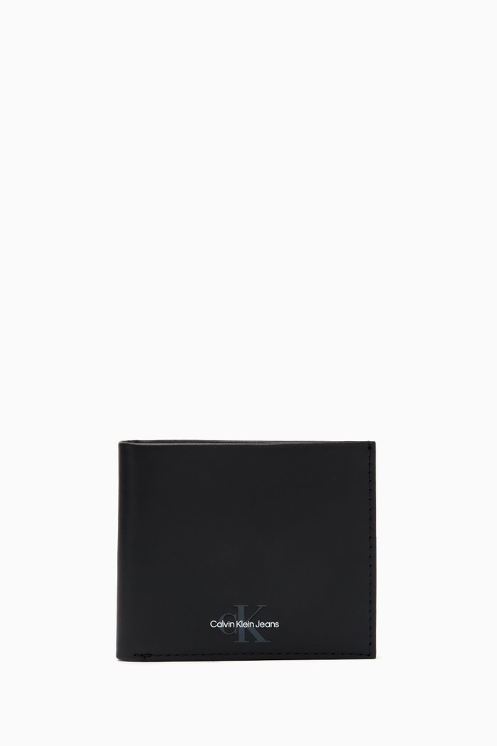 

Monogram Bifold Wallet in Smooth Leather, Black