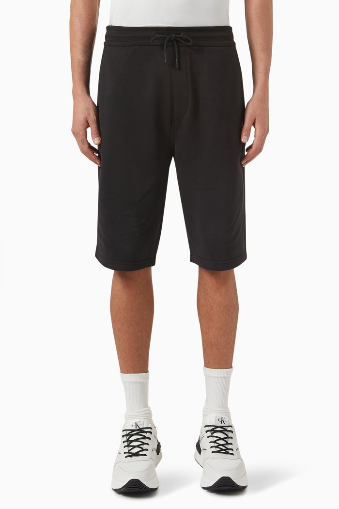 

Monogram Shorts in Cotton Terry, Black