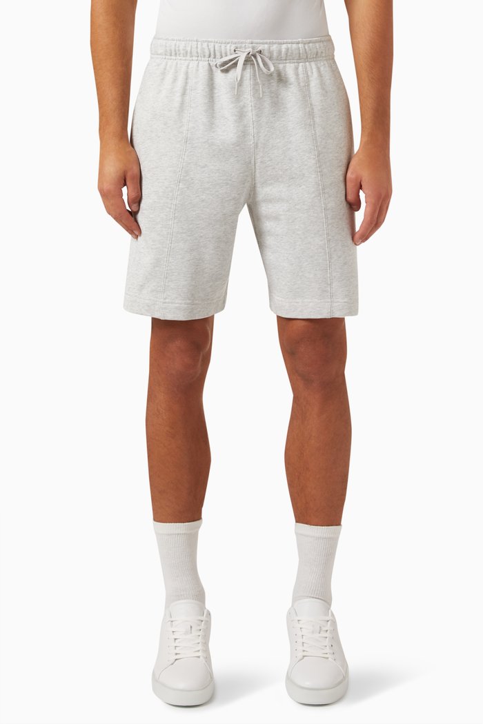 

Logo Gym Shorts in Cotton Terry, Grey