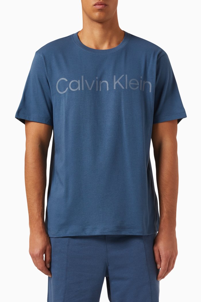 

Logo T-shirt in Cotton Jersey, Blue