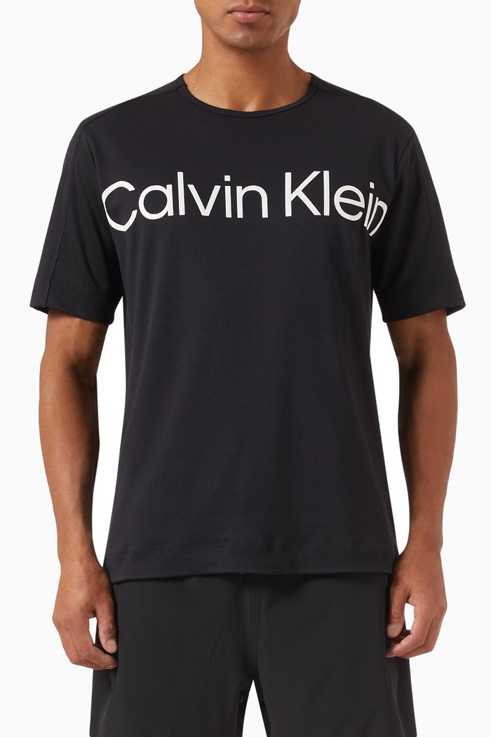 

Logo T-Shirt in Cotton Blend, Black