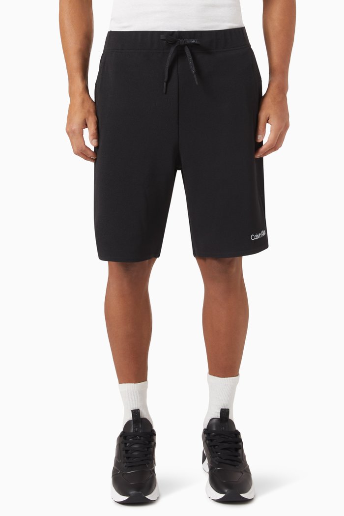 

Logo Gym Shorts in Technical Stretch Blend, Black