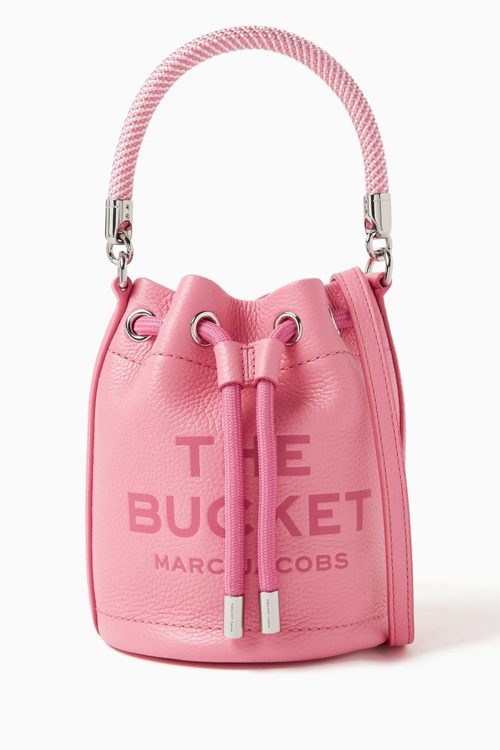 

The Mini Bucket Bag in Grain Leather, Pink