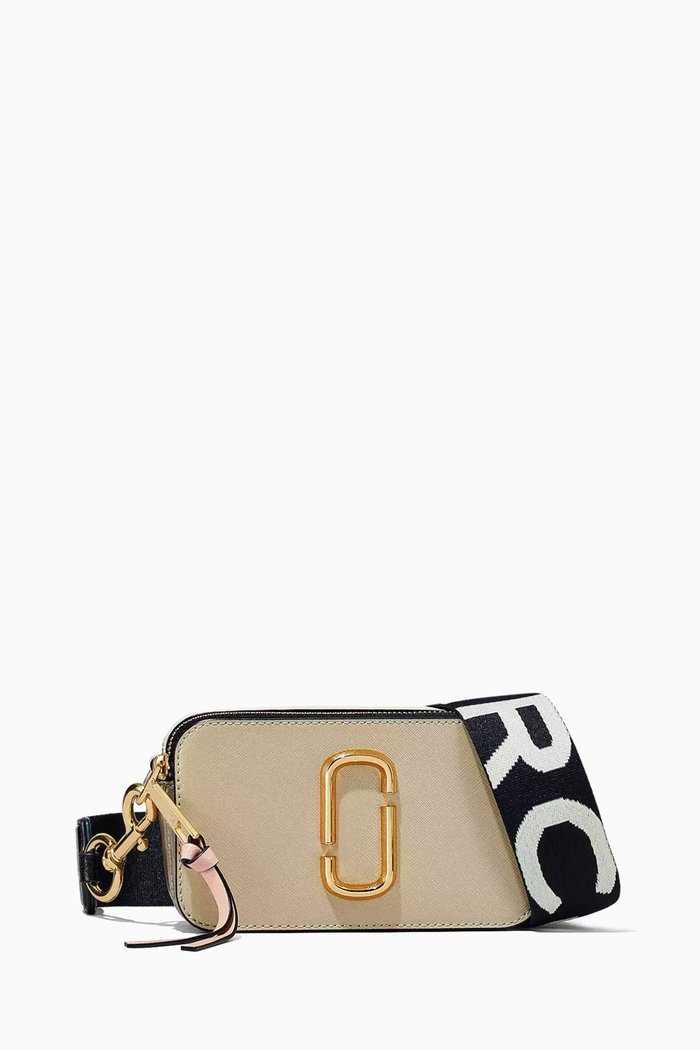 

The Snapshot Camera Crossbody Bag in Leather, Neutral