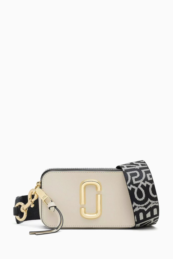 

The Snapshot Camera Crossbody Bag in Leather, White