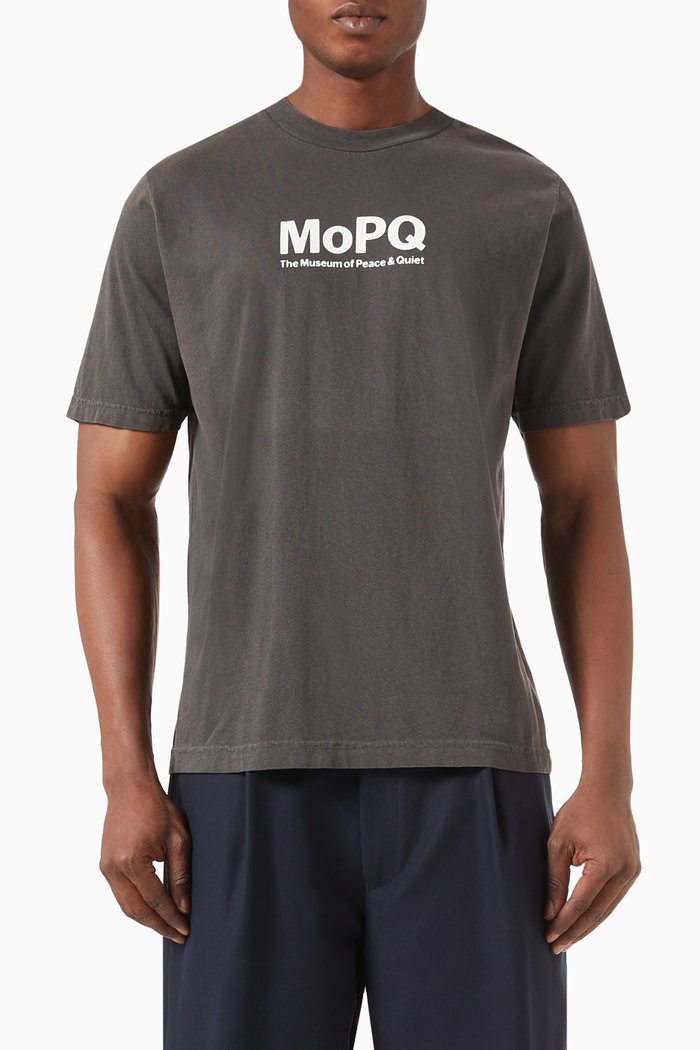 

Contemporary Museum T-Shirt in Cotton Jersey, Black