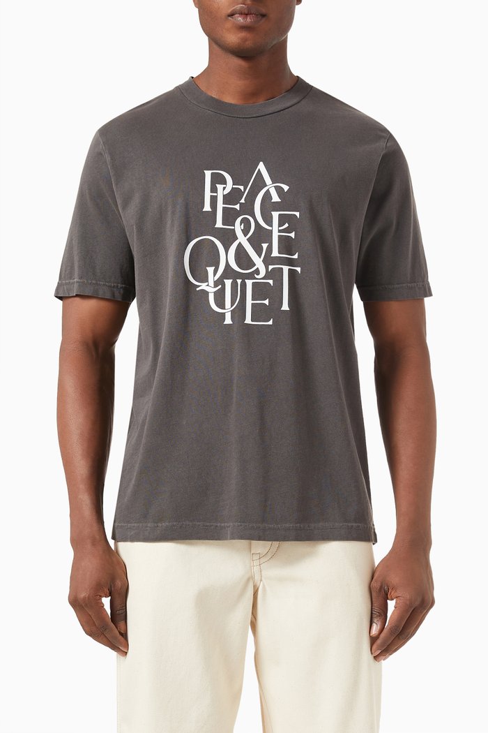 

Serif T-shirt in Cotton Jersey, Black