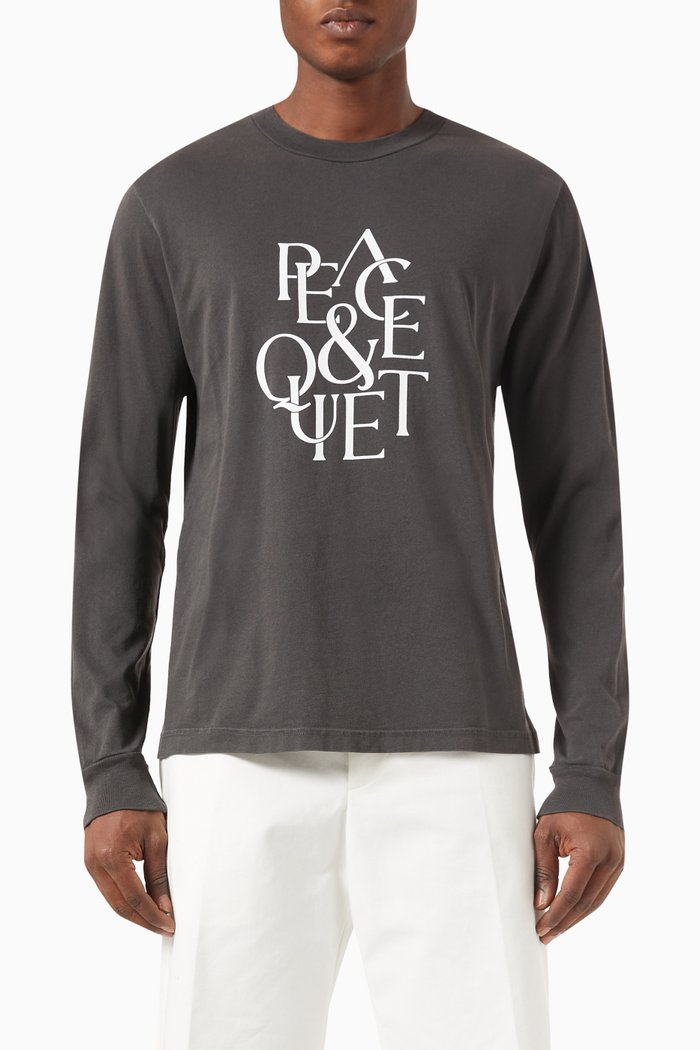 

Serif T-shirt in Cotton Jersey, Black