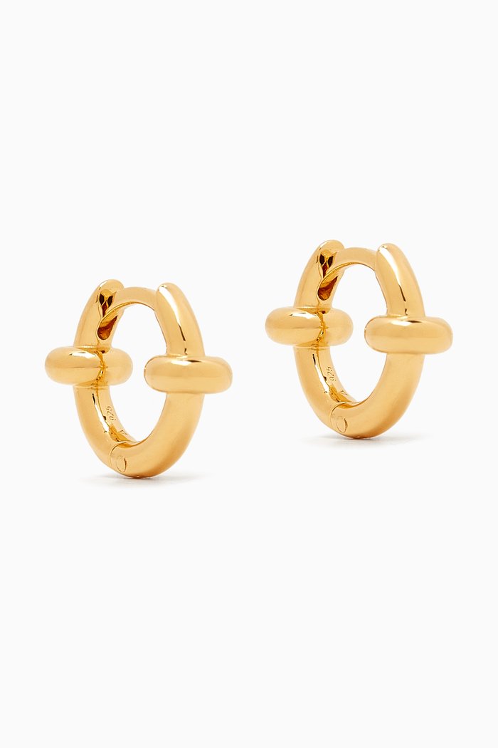

Small Orbit Everyday Hoop Earrings in Gold Vermeil