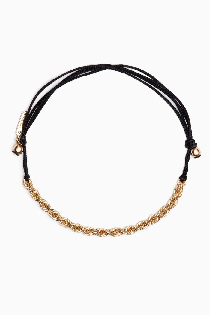 

Fine Twisted Cord Bracelet in 9kt Gold