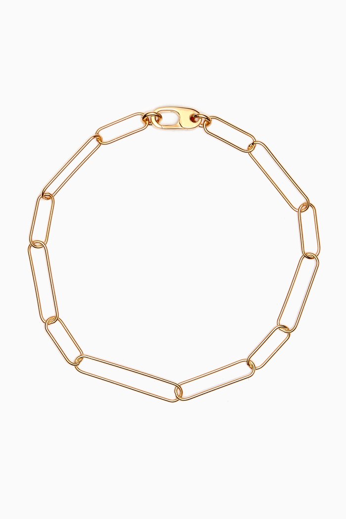 

Paperclip Anklet in Gold Vermeil