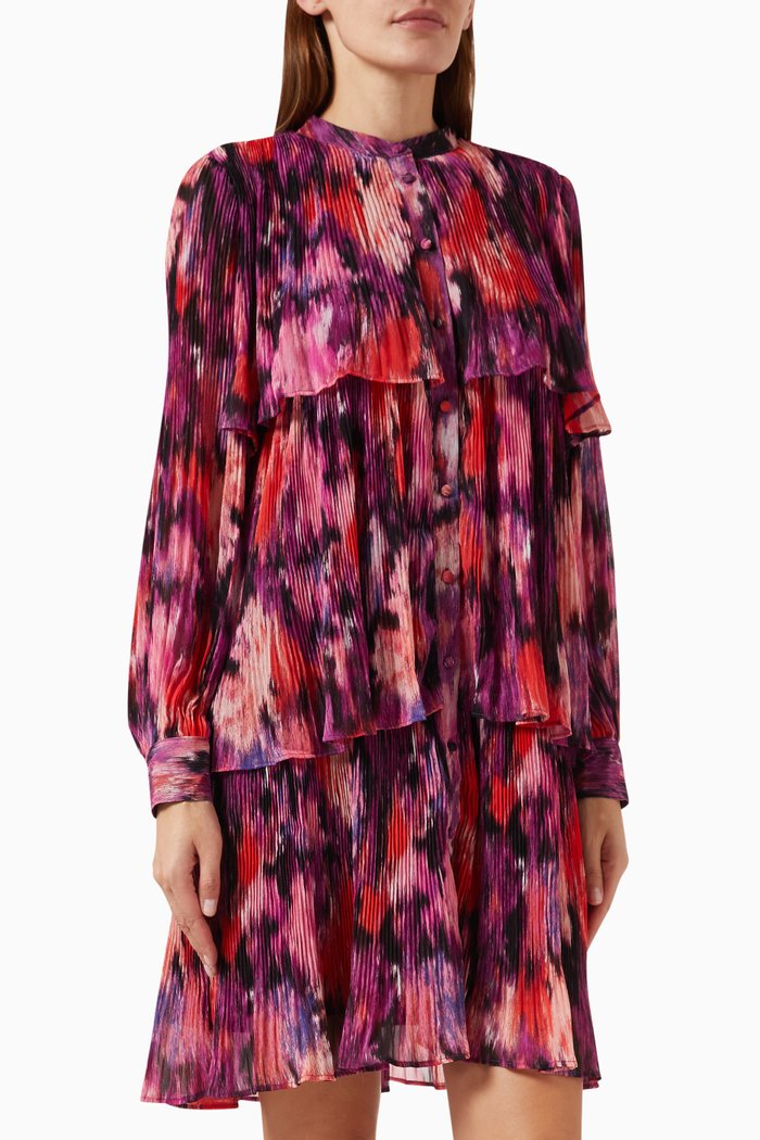 

Yaslulu Printed Mini Shirt Dress, Multicolour