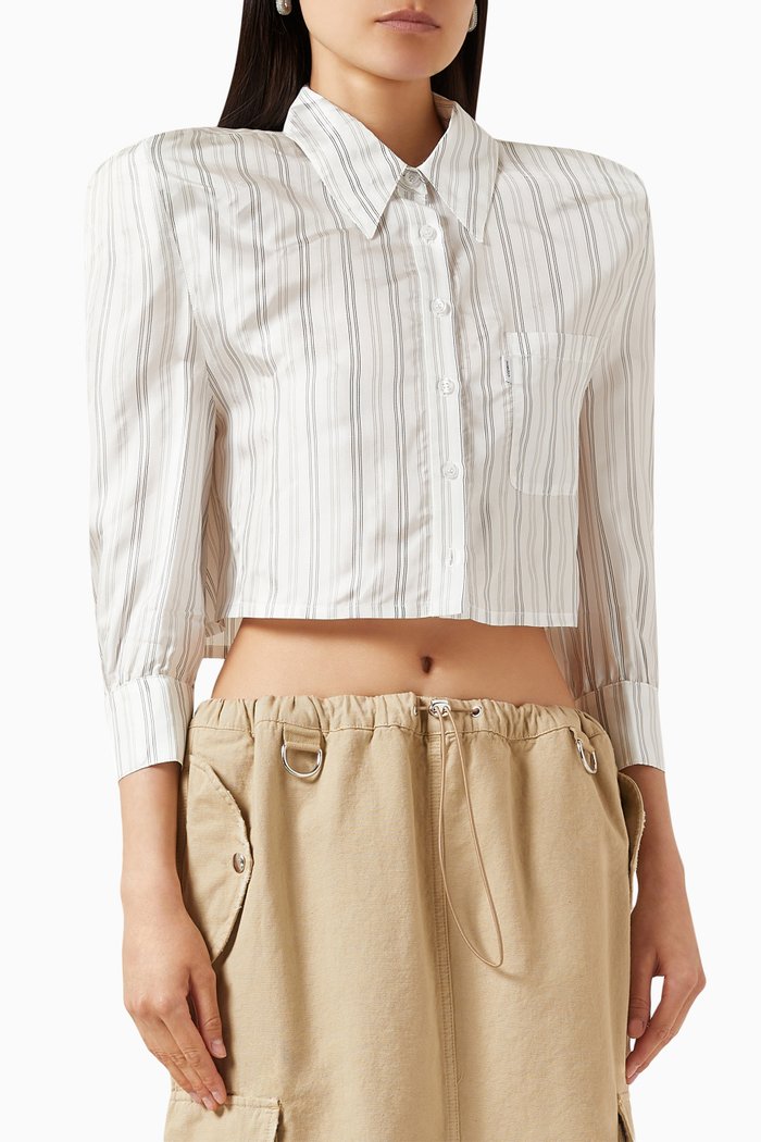 

Power Stripe Shirt, Neutral