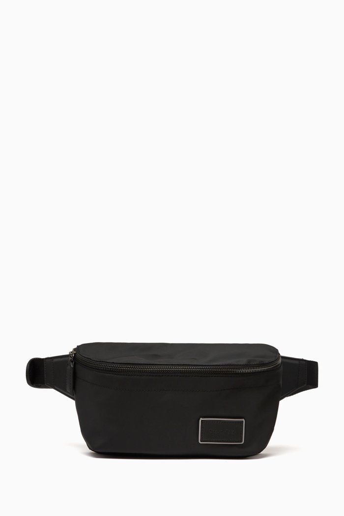

Elevated Waist-bag in Recycled Twill, Black