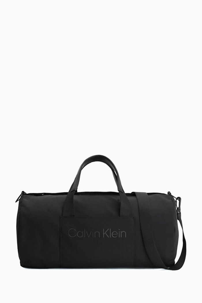 

T+ Barrel Duffle Bag in Recycled Ripstop Nylon, Black