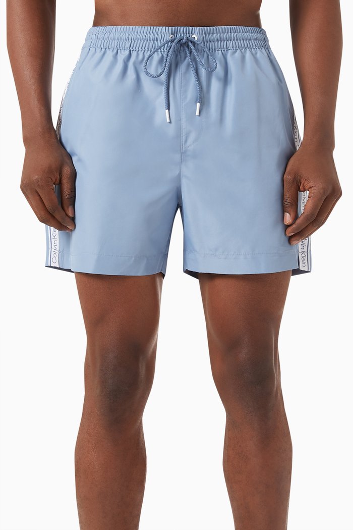 

Medium Drawstring Swim Shorts, Blue