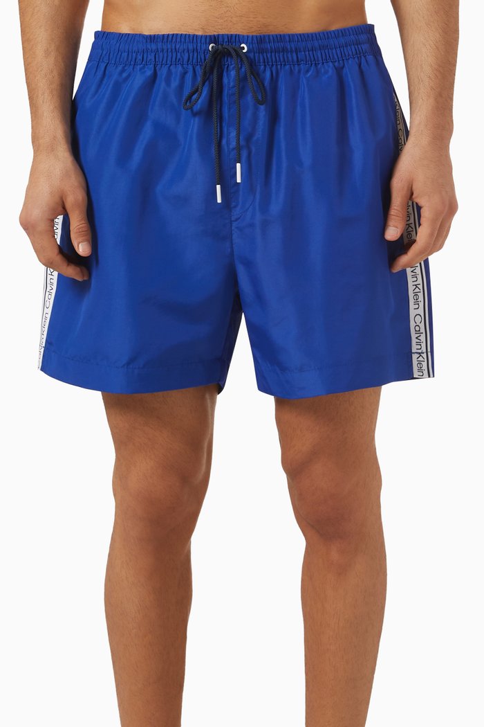 

Medium Drawstring Swim Shorts in Nylon, Blue