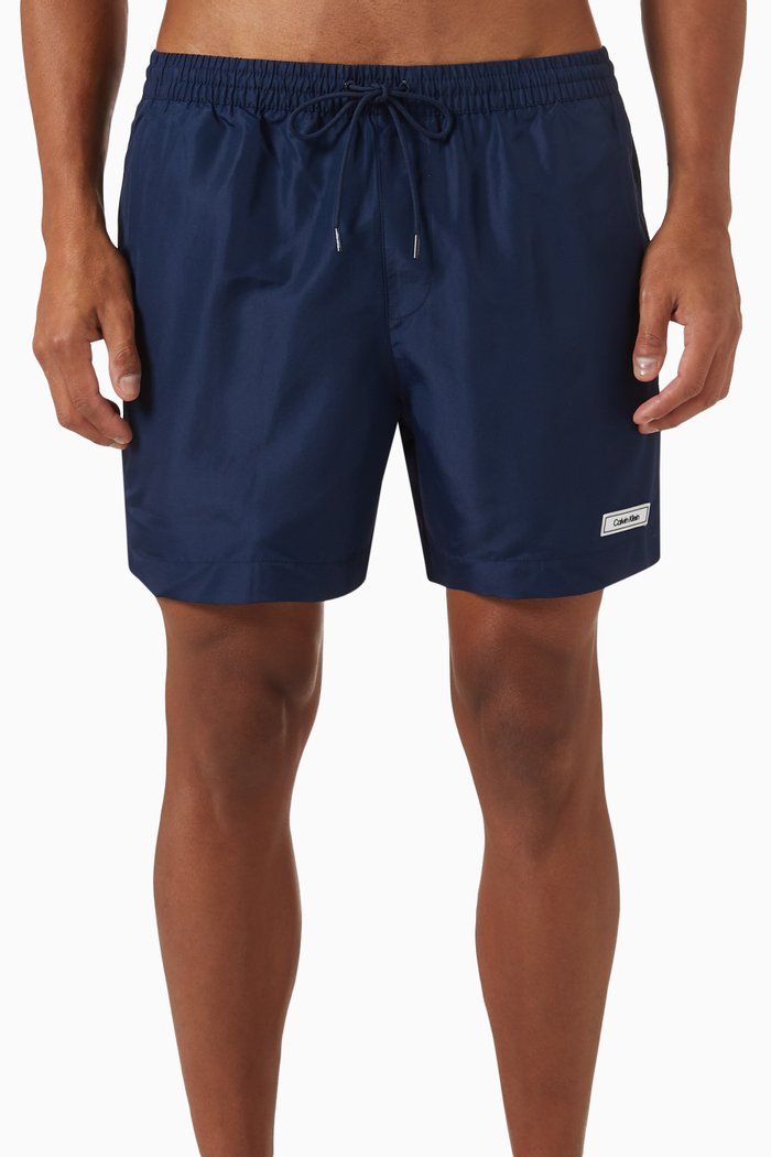 

Medium Drawstring Swim Shorts, Blue