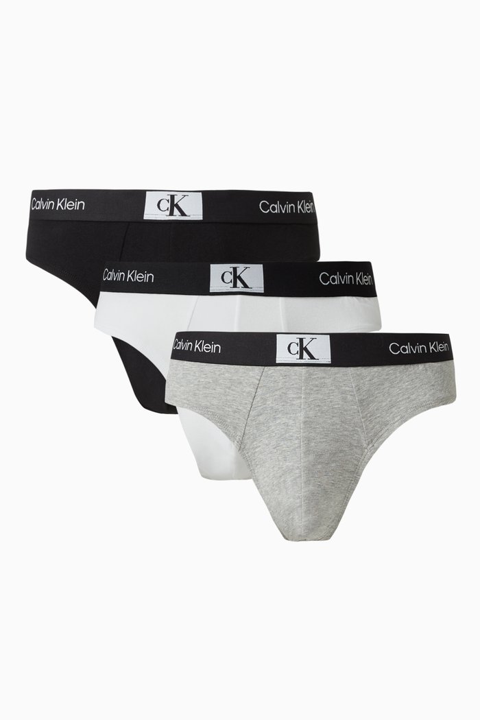 

Hip Briefs in Cotton, Set of 3, Multicolour