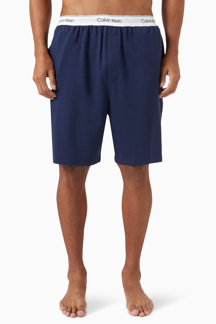 

Lounge Shorts in Cotton Terry, Blue