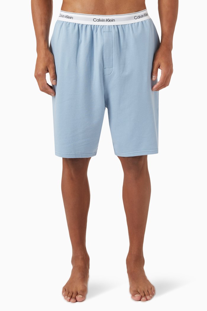 

Lounge Shorts in Cotton Terry, Blue