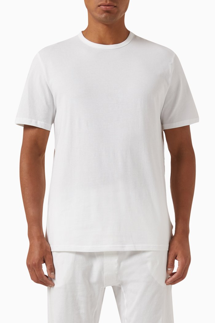 

Pyjama T-shirt in Organic Cotton, White