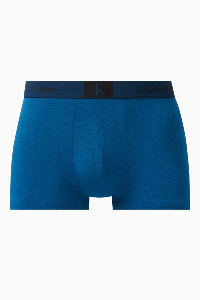 

Low Rise Trunks in Nylon Jersey, Blue
