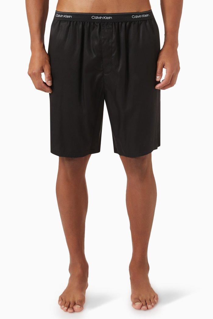 

Pyjama Shorts in Lyocell, Black