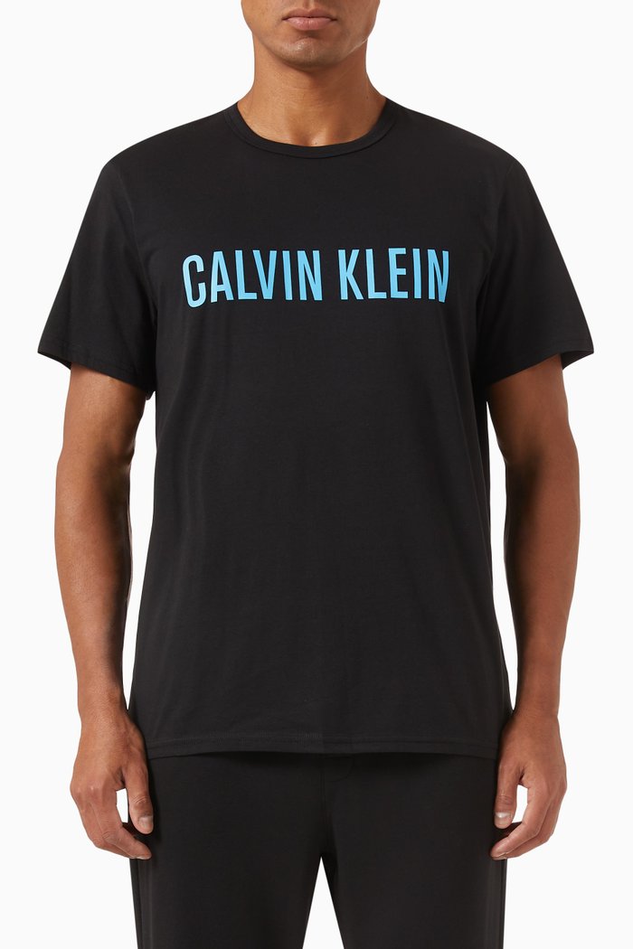 Logo T-shirt in Cotton Jersey, Black
