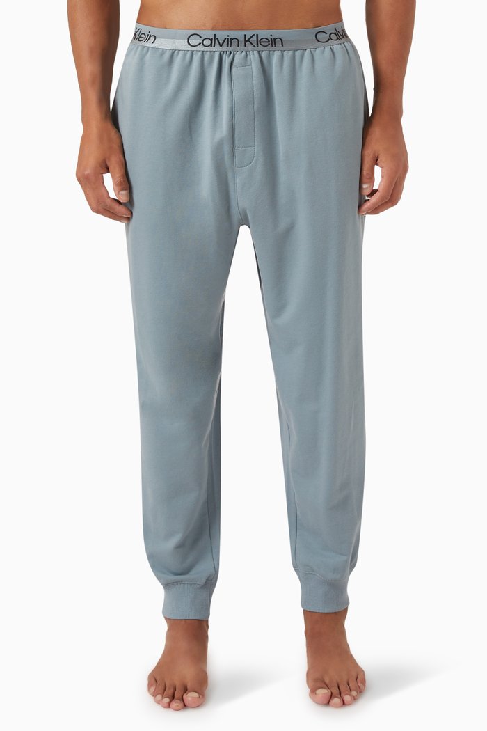 

Lounge Joggers in Cotton Blend, Blue