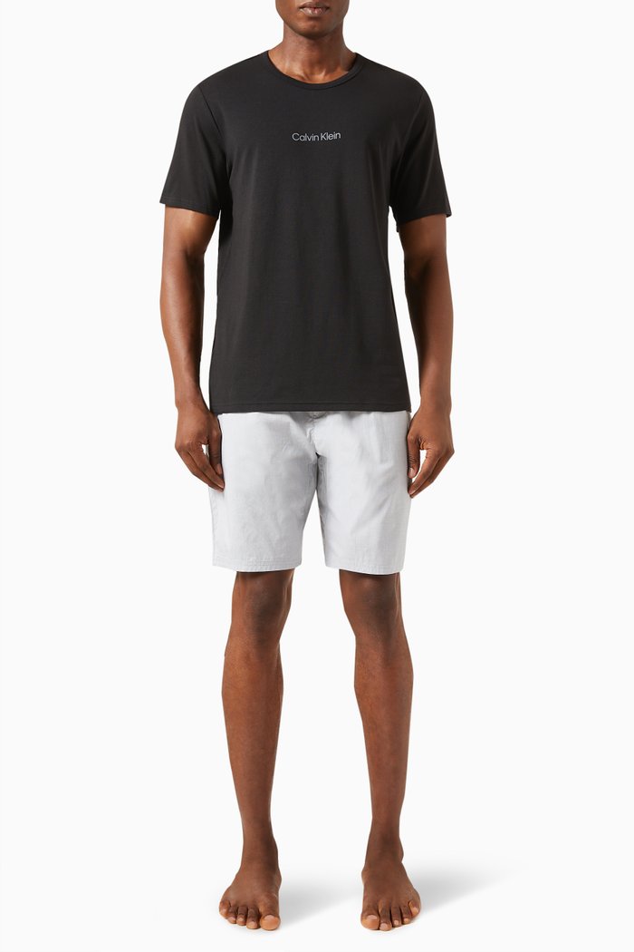 

T-shirt & Shorts Set in Cotton, Multicolour