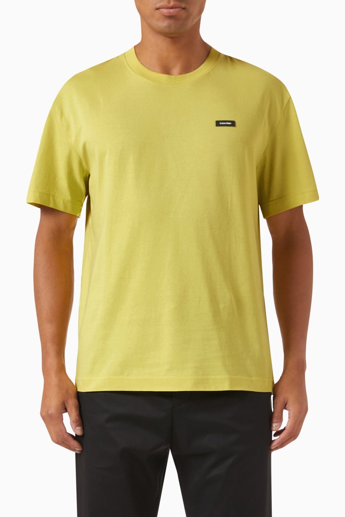 

T-shirt in Recycled Cotton, Yellow