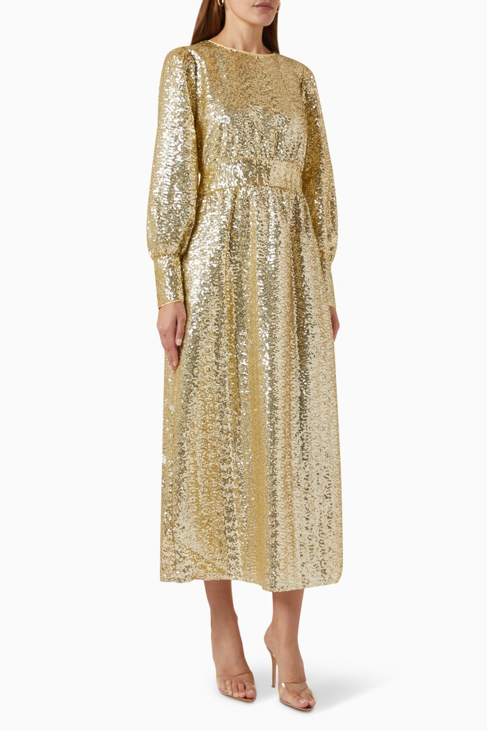 

Yasyasmin Sequin Dress, Gold
