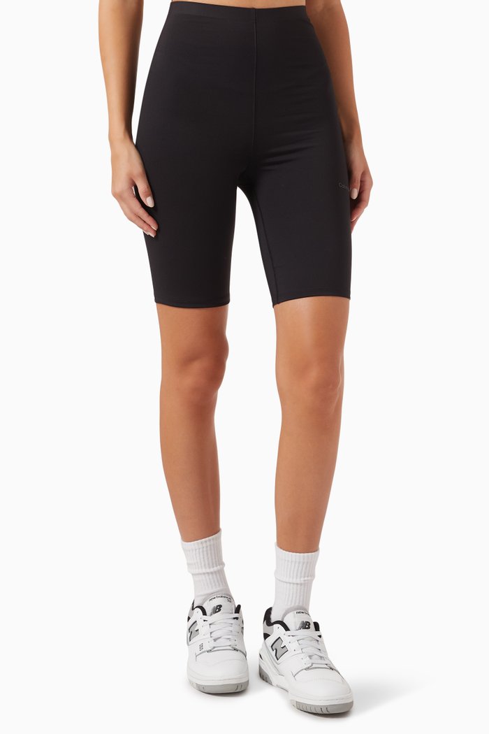 

Tight Pocket Gym Shorts in Stretch Polyester, Black