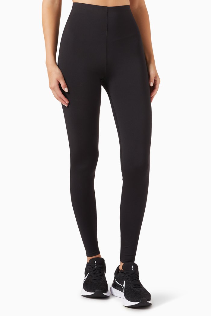 

Pocket Gym Leggings in Stretch Fabric, Black