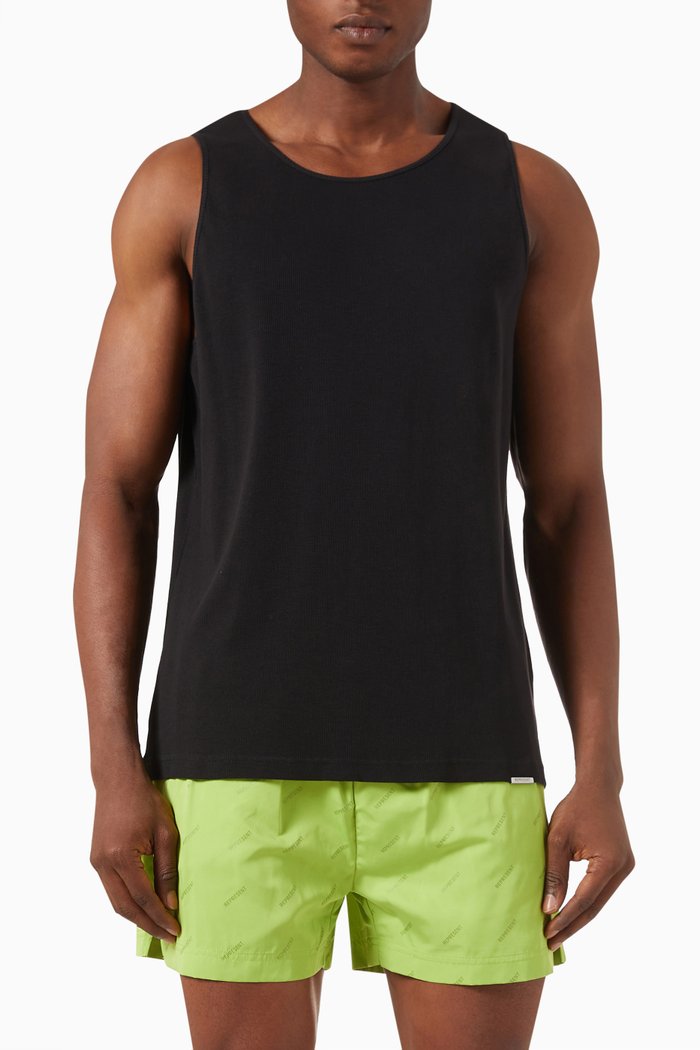 

Rib Vest in Jersey, Black