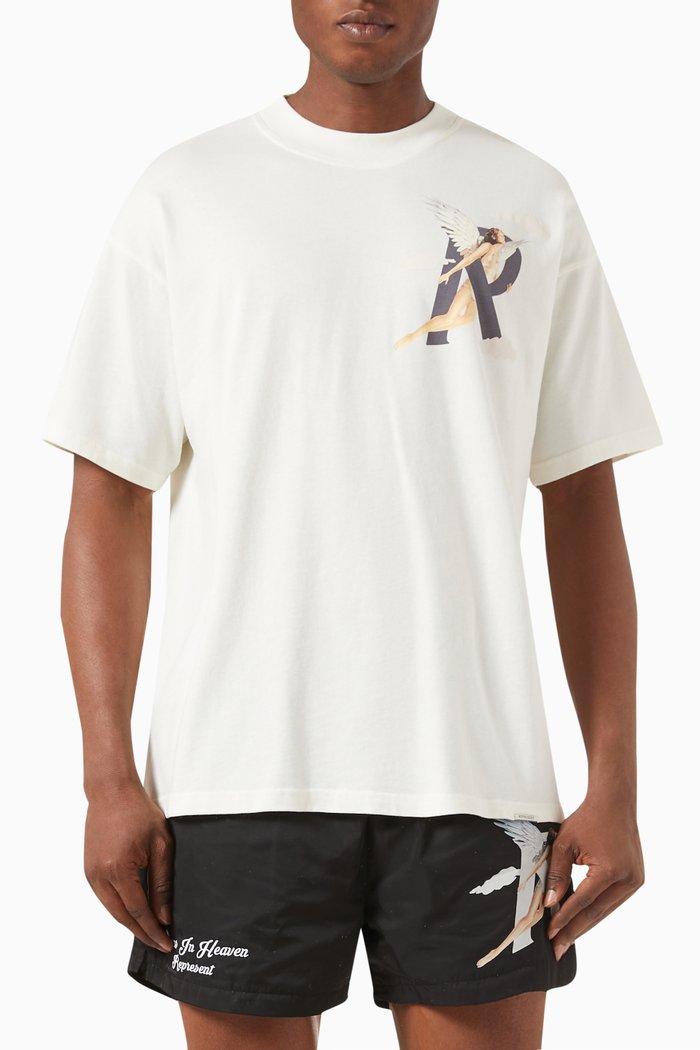 

Storms In Heaven T-shirt in Cotton, White