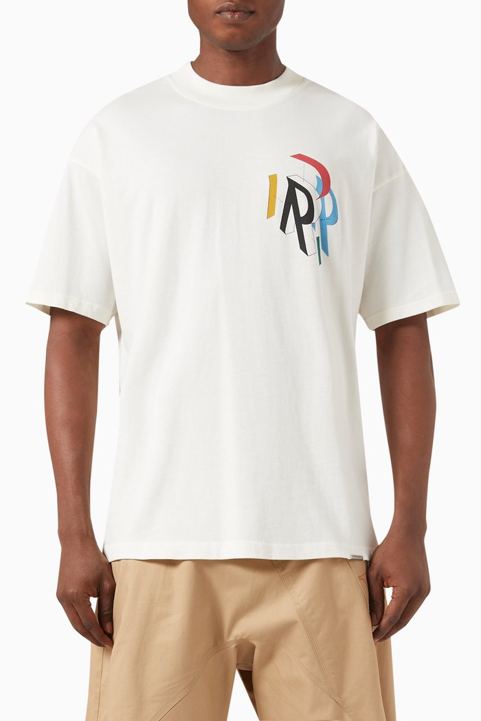 

Initial Assembly T-shirt in Cotton Jersey, White