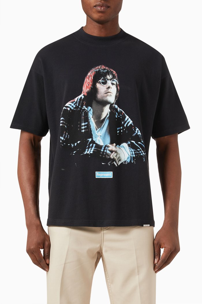 Maine Road T-shirt in Cotton, Black