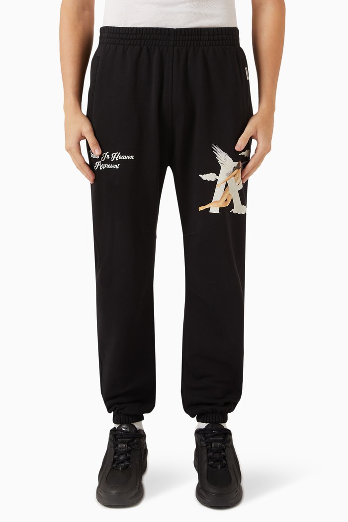 

Storms In Heaven Sweatpants in Cotton, Black