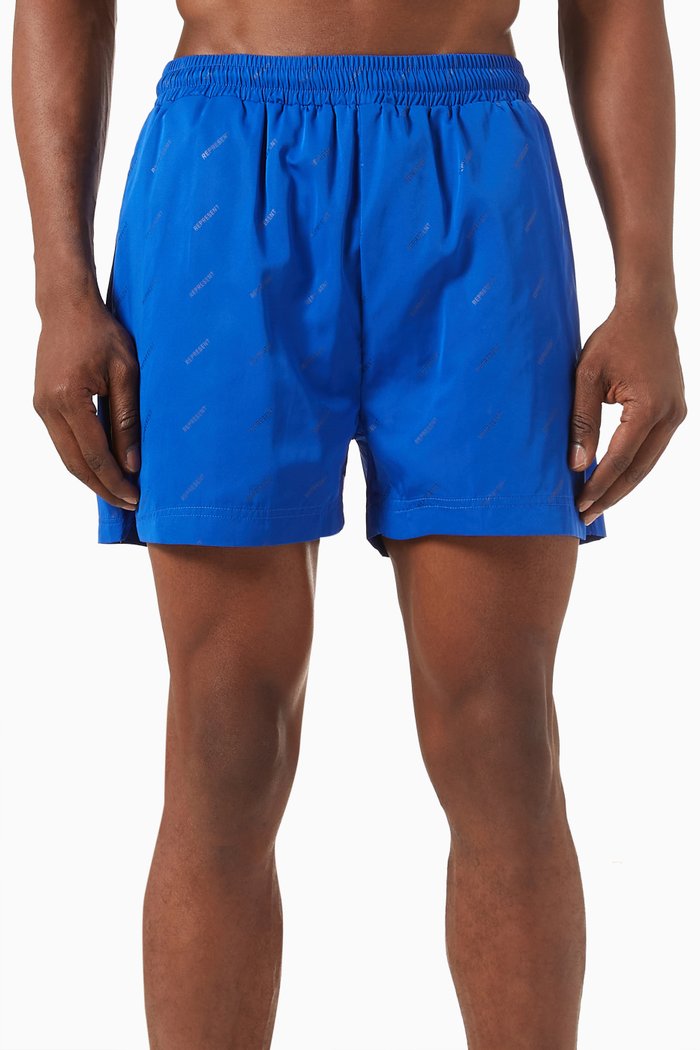 

Logo Swim Shorts in Nylon, Blue