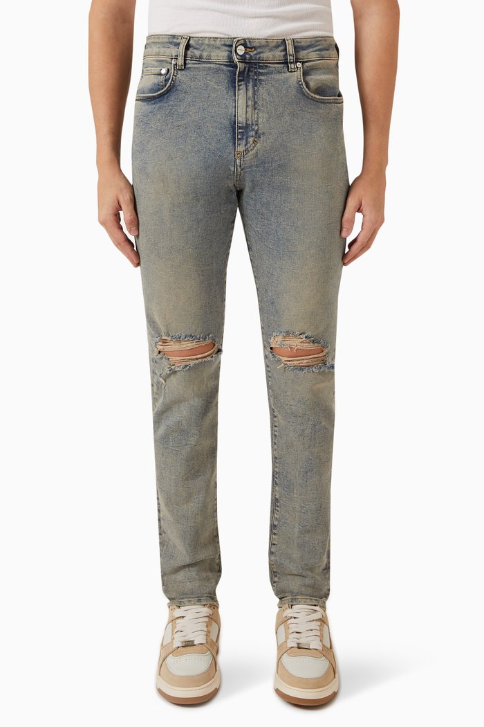 

Destroyer Slim-fit Jeans in Stretch Denim, Blue