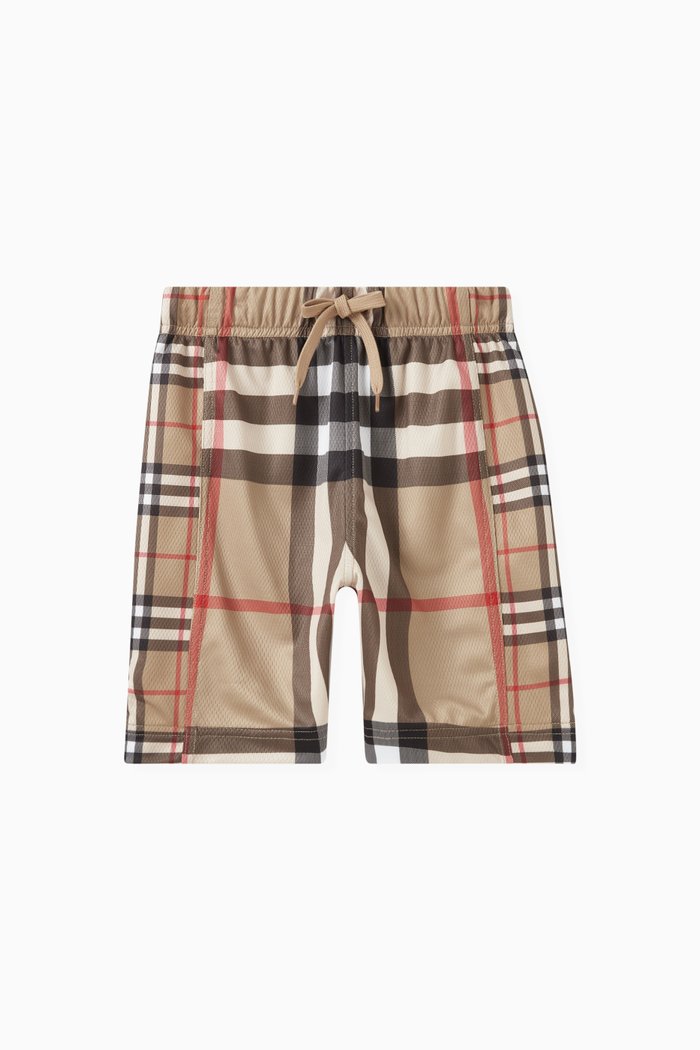 

Contrast Check Shorts in Mesh, Neutral