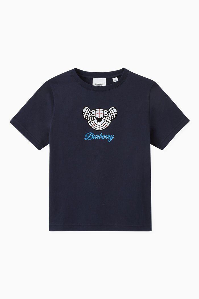 

Roscoe Bear T-shirt in Cotton, Blue