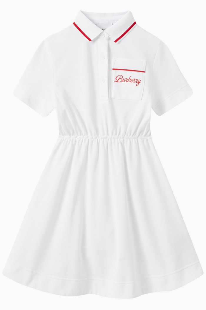 

Langton Polo Dress in Cotton, White
