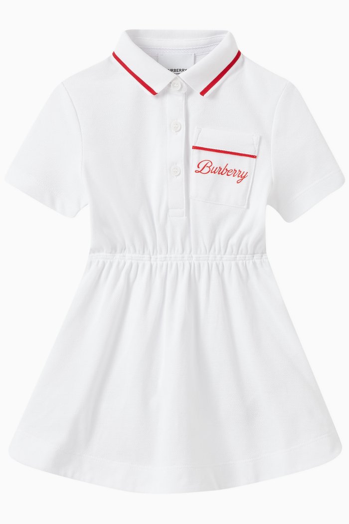

Langton Polo Dress in Cotton, White