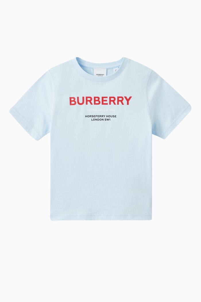

Cedar Logo T-shirt in Cotton, Blue